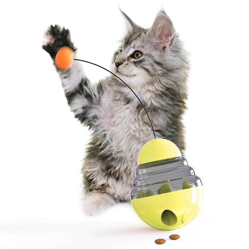 MingBin Cat Toy, Tumbler Ball, Interactive ToyCreativity Cat Toys: This is a multifunctional cat toy that combines many advantages of other cat toys. This toy with tumbler design that wiggles back and forth whenPet food leaking ballpetjoyzpetjoyzMingBin Cat Toy, Tumbler Ball, Interactive Toy