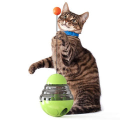 MingBin Cat Toy, Tumbler Ball, Interactive ToyCreativity Cat Toys: This is a multifunctional cat toy that combines many advantages of other cat toys. This toy with tumbler design that wiggles back and forth whenPet food leaking ballpetjoyzpetjoyzMingBin Cat Toy, Tumbler Ball, Interactive Toy