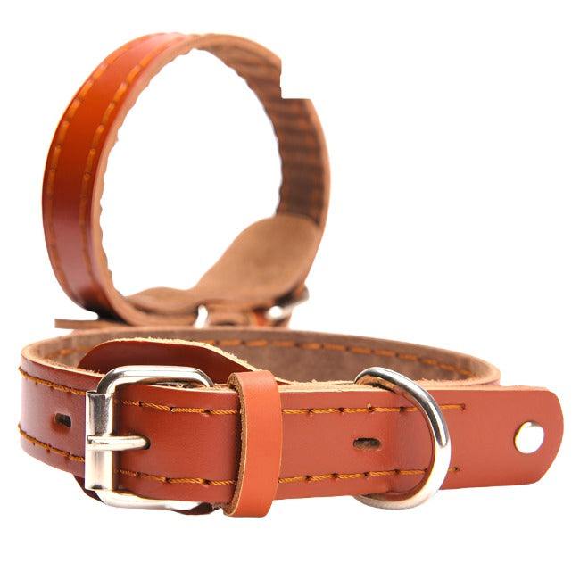 Premium Material Soft Padded Leather Dog CollarPremium Material   The soft dog collar made of vintage leather outside, smooth and glossy, while inside is padded with breathable neoprene material, comfortable and Soft Padded Leather Dog CollarpetjoyzpetjoyzPremium Material Soft Padded Leather Dog Collar