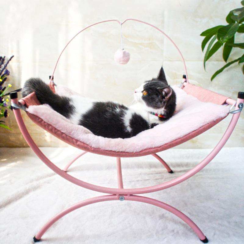 Universal Cat  Recliner Cat BedCreate a cozy retreat for your pet with this premium product. Made from high-quality metal and cloth materials, it provides a comfortable and secure space for your fFour Seasons Universal Catpetjoyzpetjoyzuniversal cat recliner cat bed