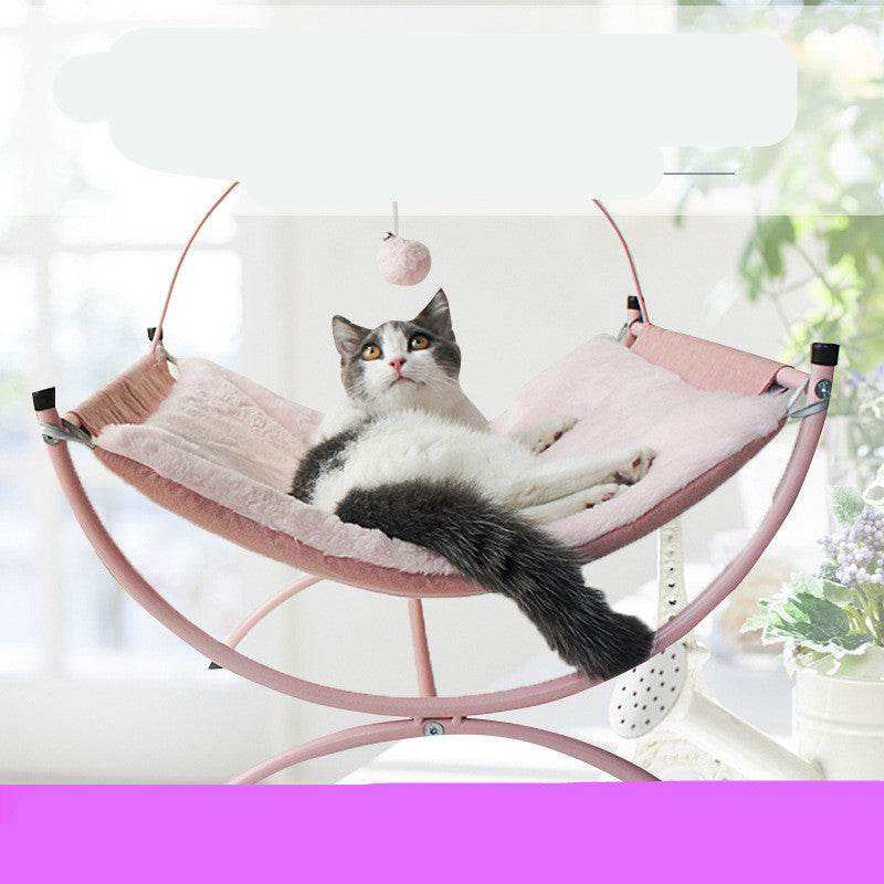 Universal Cat  Recliner Cat BedCreate a cozy retreat for your pet with this premium product. Made from high-quality metal and cloth materials, it provides a comfortable and secure space for your fFour Seasons Universal Catpetjoyzpetjoyzuniversal cat recliner cat bed