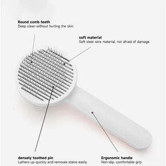 Dogs Hair Removal Comb Stainless Steel Needle Cat Brush Tool