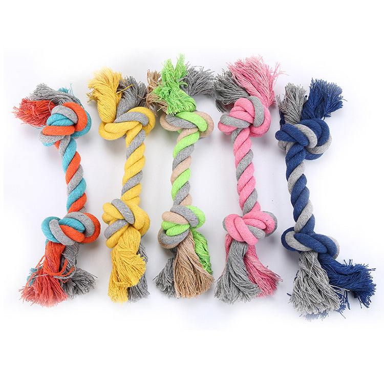 teeth cleaning durable braided bone puppy