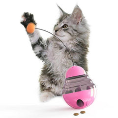 MingBin Cat Toy, Tumbler Ball, Interactive ToyCreativity Cat Toys: This is a multifunctional cat toy that combines many advantages of other cat toys. This toy with tumbler design that wiggles back and forth whenPet food leaking ballpetjoyzpetjoyzMingBin Cat Toy, Tumbler Ball, Interactive Toy