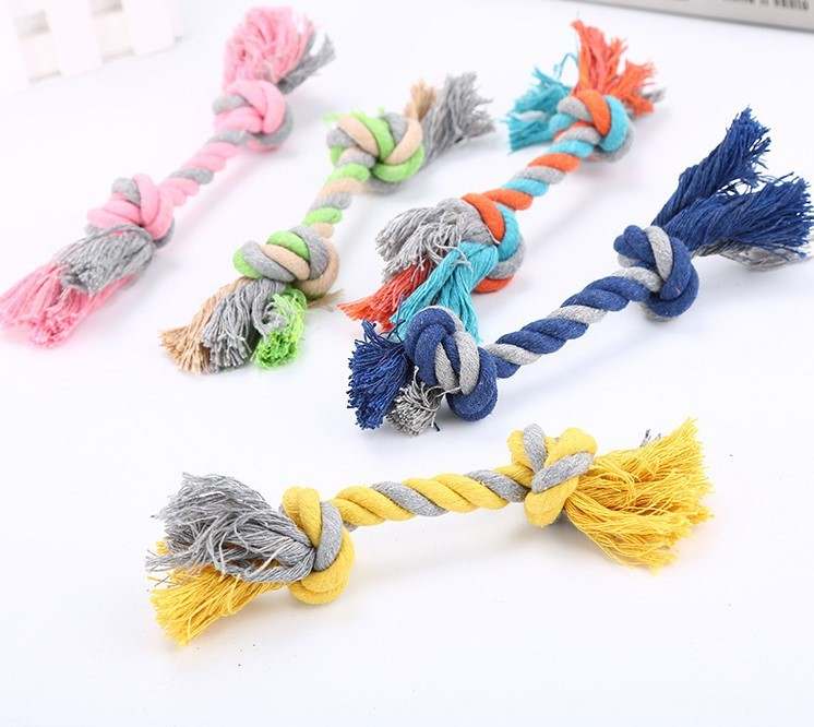 teeth cleaning durable braided bone puppy