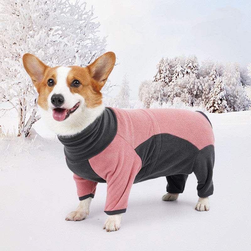 Dog Winter Coat Soft Warm Fleece Pullover Pajamas for Small Medium LarSOFT WARM POLAR FLEECE The winter coat for dogs is made of thick polar fleece material, extra warm, soft and lightweight. Keep your friendly puppy in complete comforDog Winter Coat Soft Warm Fleece Pullover Pajamas for Small Medium Large Dogs,petjoyzpetjoyzDog Clothes Cold Proof