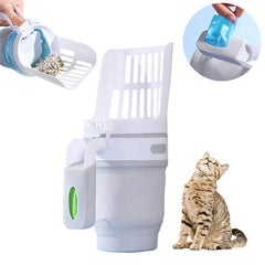 Cat Litter Trash Can with Scoop and Built-in Garbage BagInnovative cat litter scoop with built-in bin makes cleaning the litter box a breeze. The Scooper for Litter Boxes comes with a comfortable handle that is easy to usUpgrade Widen Cat Litter Shovel Scoop WipetjoyzpetjoyzCat Litter Trash