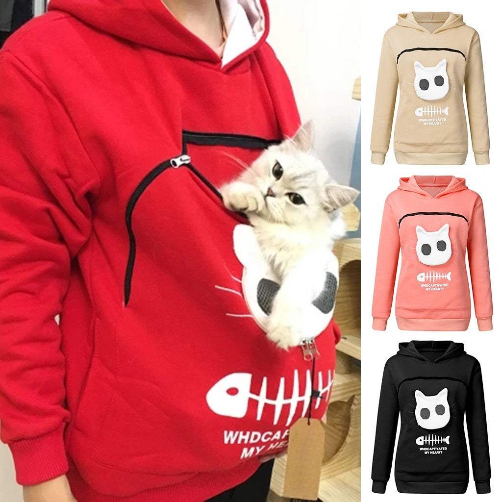 Cat Pet Pocket Design Long Sleeve Sweater Cat OutfitOverview: Unique design, stylish and beautiful. Good material, comfortable to wear. A variety of colors, more choice.

Product information:
Material: Cotton
 

AsianWomen Hoodie Sweatshirt With Cat PetpetjoyzpetjoyzCat Pet Pocket Design Long Sleeve Sweater Cat Outfit