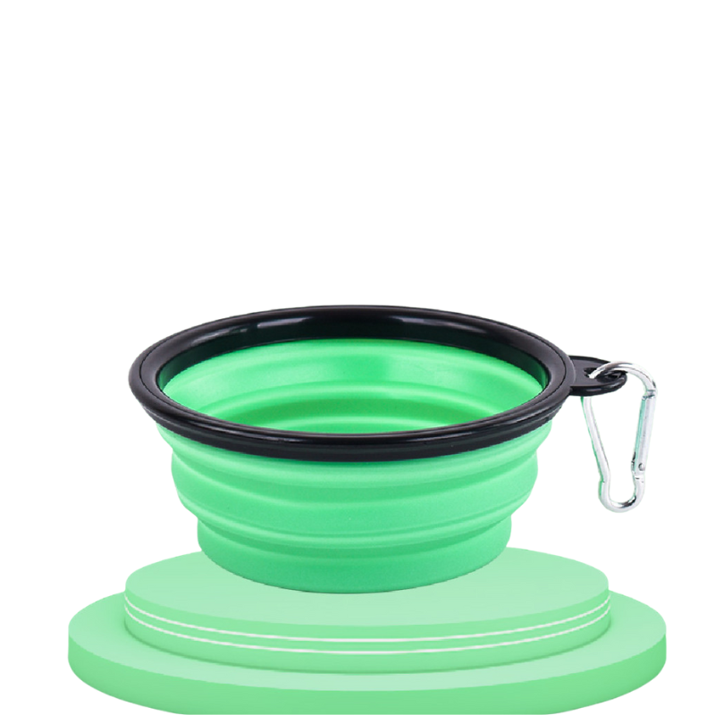 Portable Collapsible Travel BowlOur easy to transport collapsible dog bowls measure 6.25 inches wide, 2.75 inches high, but fold flat to about 0.5 inches high. Our bowls are a great size for most dPortable Collapsible Travel BowlpetjoyzpetjoyzPortable Collapsible Travel Bowl