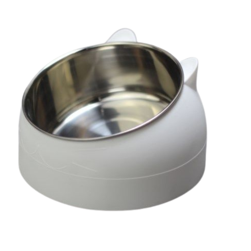 cat food bowl stainless steel - ergonomic & durable design