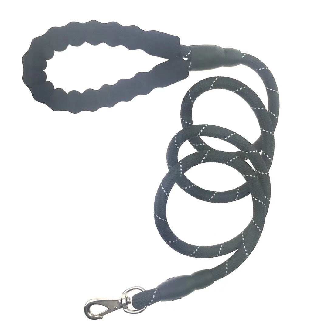 dog leash braided thick lead rope medium large breed strong hold pet 