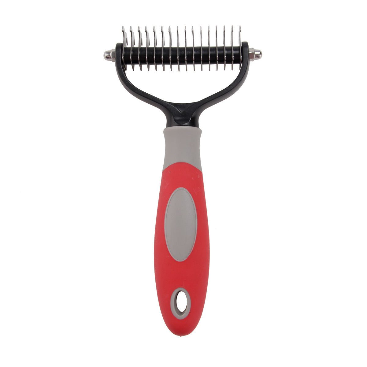 2 in 1 Pet Shedding CombEnsure your pet's coat is always in top condition with our Professional Stainless Steel Pet Comb Brush. Designed for efficiency and ease of use, this versatile groom2 in 1 Pet Shedding CombpetjoyzpetjoyzPets Dematting Comb Pet Dog Cleaning Hair Removal Comb