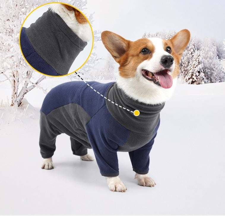 Dog Winter Coat Soft Warm Fleece Pullover Pajamas for Small Medium LarSOFT WARM POLAR FLEECE The winter coat for dogs is made of thick polar fleece material, extra warm, soft and lightweight. Keep your friendly puppy in complete comforDog Winter Coat Soft Warm Fleece Pullover Pajamas for Small Medium Large Dogs,petjoyzpetjoyzDog Clothes Cold Proof